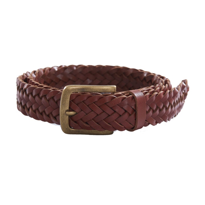 Shop Plaited Leather Belt - Tan Online | 3 Wise Men NZ